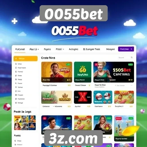 Experiência do usuário na navegação do 0055bet